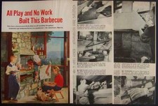 Barbecue con Forno 1953 Come Costruire PIANI BARBECUE IN PIETRA