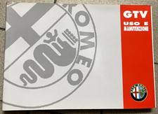 LIBRETTO USO E MANUTENZIONE ALFA ROMEO 916 GTV 2 SERIE 2.0 TWIN SPARK/3.0 V6 24V
