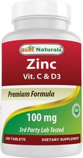 Best Naturals Zinco 100 mg con