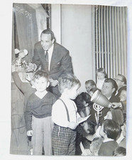 VECCHIA FOTO vintage 1961 TV RAI TELEVISIONE FILM TOPO GIGIO MARIA PEREGO MILANO