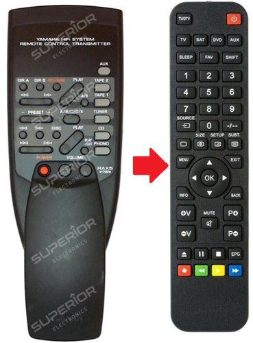 Telecomando ricambio yamaha - telecomando,