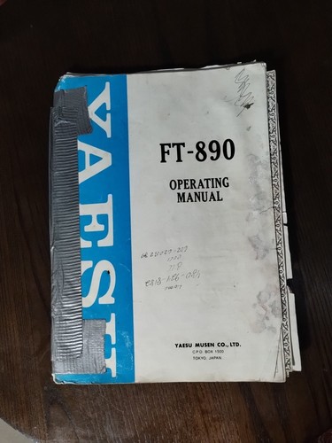 Yaesu 890 manuale - ft-890, di