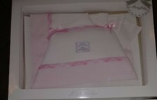 Set lenzuolino bianco rosa