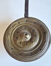 Antico scaldaletto  in ferro  e ottone