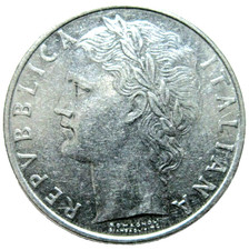 ITALY, 100 LIRE, 1964.