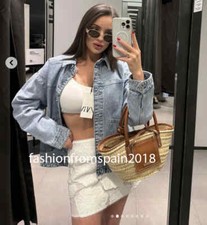 ZARA GIACCA DENIM NUOVA DONNA