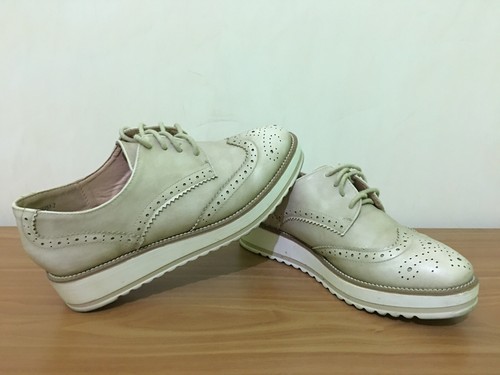 Francesine pelle beige - pelle,