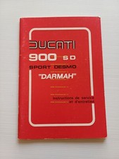 DUCATI 900 SD Darmah Sport Desmo 1979 manuale uso libretto originale FRANCESE