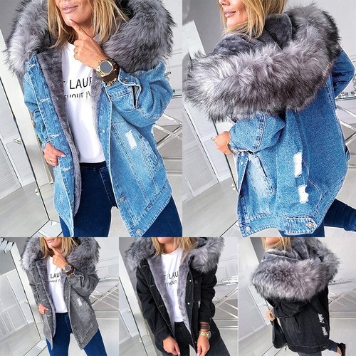 Giacca denim pile - taglie, forti