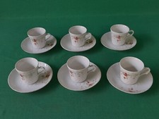 SERVIZIO DA CAFFÈ 6 ANTICHE TAZZINE IN PORCELLANA RICHARD GINORI ANNI '30. AP82