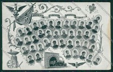 Bologna città Militari Fuochisti Treno cartolina QQ9171