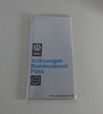 Libretto assegni per VW