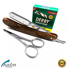 Rasoio in legno + 100 lamette