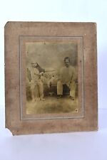 Antico Fotografia Parsis Parsees Zoroastrian Vecchio Coppia Pagri Gara Sari