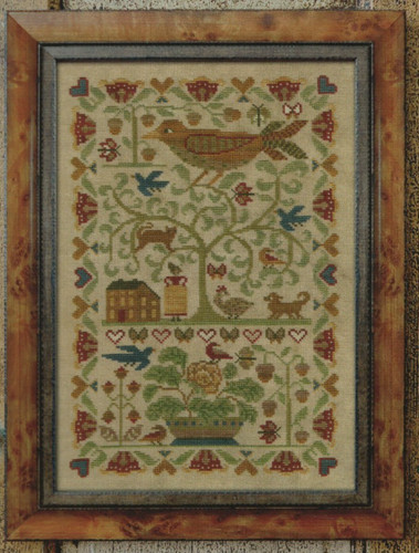 Bird sampler cross stitch - sampler,