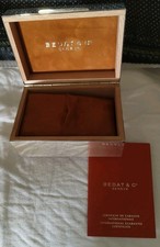 Scatola Argentata Legno Boite Orologio BEDAT &C geneve