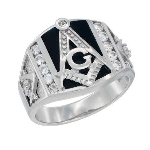 Anello massonico onice nero - massonico,