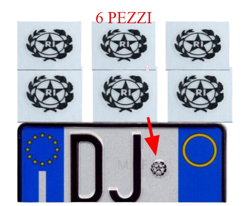 Adesivo stemma targa auto moto - stemma,