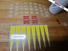 Set decalcomanie ruote gialle Spinergy REV X kit decalcomania cerchio adesivo...