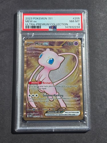 Psa gold metal mew ex - psa, 8