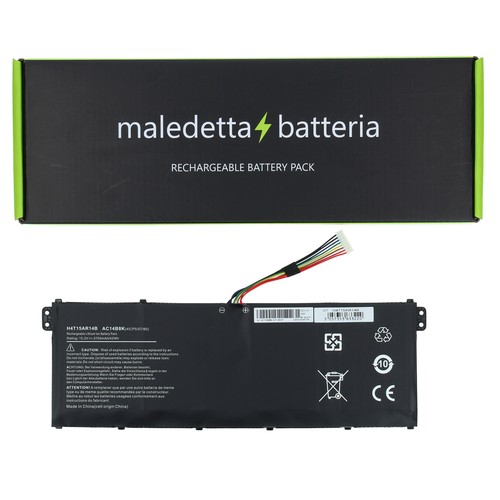 Batteria nero per acer extensa - batteria,