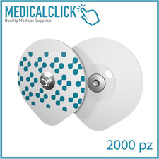 Elettrodi ECG pregellati gel solido diametro 36 mm Ag/Cl per Holter 2000 pz