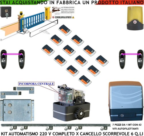 Cancello scorrevole li - scorrevole, kit
