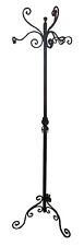 Appendiabiti vintage da terra in ferro brunito