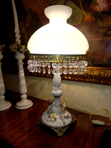 Antica lampada porcellana - antica,