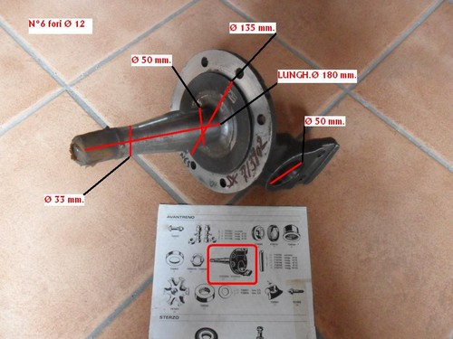 Fuso snodo sinistro con - snodo,