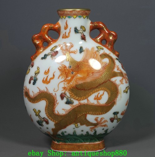 Vaso bottiglia fiore - , drago