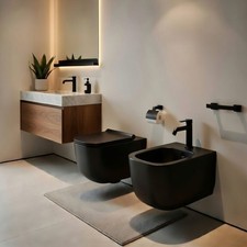 Sanitari sospesi WC e Bidet in
