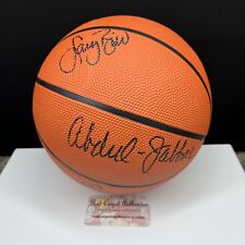 Larry Bird & Kareem Abdul Jabbar Signed Basketball Autographed w/COA