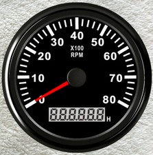 Tachimetro 85mm nero 8000rpm - tachimetro,