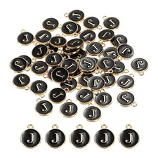 Alphabet J Letter Charm Double