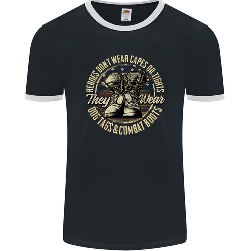 Maglietta ringer uomo veterano - maglietta,