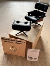 STOP!!! VITRA MINIATURA - LOUNGE CHAIR AND OTTOMAN - EAMES - ORIGINALE E NUOVO!!!!!