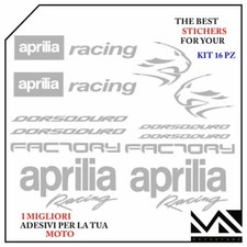 KIT ADESIVI stickers decal APRILIA DORSODURO 750 900 1200 MOTARD COLORE ARGENTO