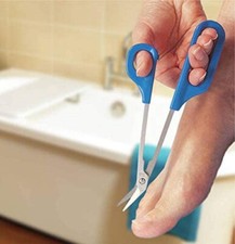 Forbici Unghie Manico Lungo Punta Lunga Pedicure Tagliaunghi per Anziani Disabili
