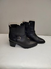 Boss stivaletti 36 donna nero di pelle nuovo