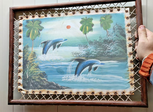 Quadro etnico delfini - quadro,