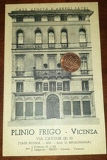 Cartolina d'epoca paesagg Italia Veneto Vicenza Casa Arredi Sacri Plinio Frigo