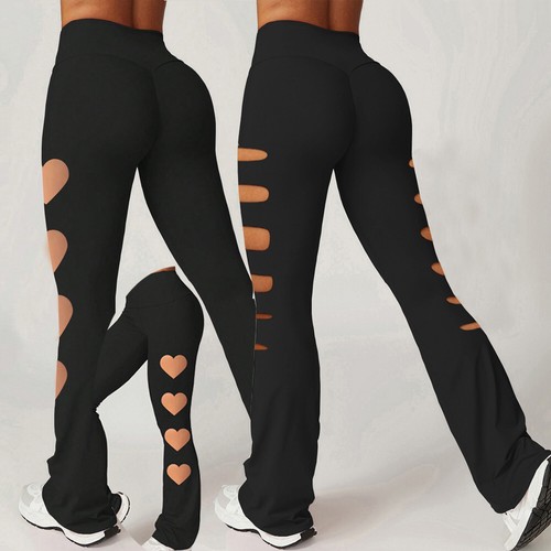Leggings donna svasati scavati