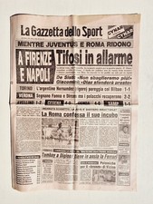 GAZZETTA DELLO SPORT 27 AGOSTO 1982 ROMA - GIAGNONI CAGLIARI - FIRENZE - NAPOLI