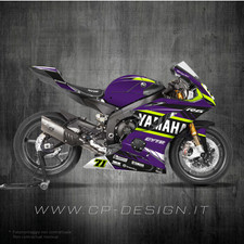 Kit Grafiche compatibili Yamaha R6 2019-2025 per carene RACING Graphics stickers