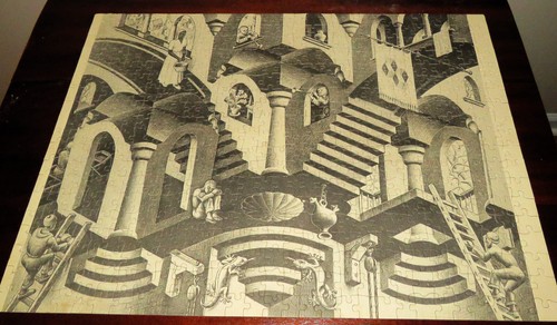 Escher jigsaw puzzle - escher,