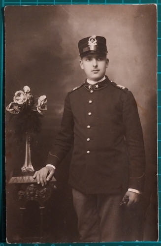 Foto ww1 soldato tavolo - foto, vaso