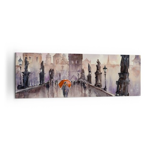 Quadro tela 160x50cm ponte - quadro,