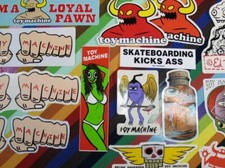 Adesivo skateboard macchina