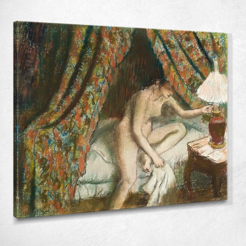 Donna nuda letto pensione - letto,
